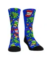 Rock Em Socks Men's And Women's Double Dare All-over Icons Crew Socks In Transparent