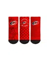Rock 'em Toddler Boys And Girls  Socks Carolina Hurricanes #1 Fan 3-pack Crew Socks Set In Red,black