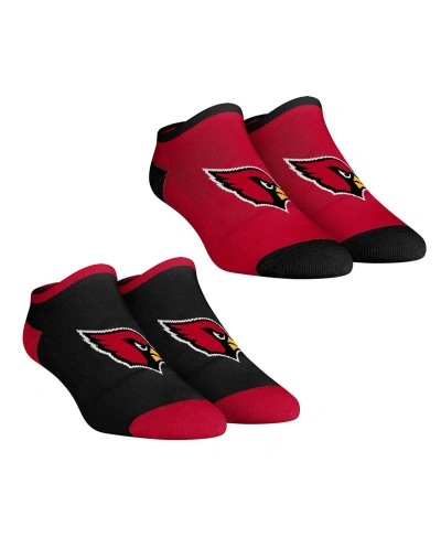 Rock 'em Women's  Socks Arizona Cardinals Core Team 2-pack Low Cut Ankle Sock Set In Multi