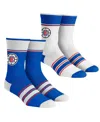 Rock 'em Youth Boys And Girls  Socks Kentucky Wildcats Multi-stripe 2-pack Team Crew Sock Set In Blue,white