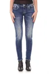 Rock Revival Keeley Skinny Jeans In Blue In Blue