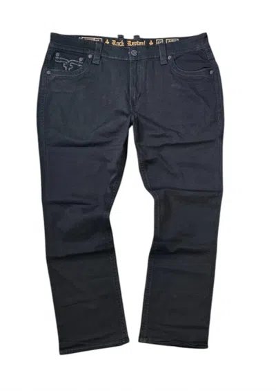 Rock Revival Men's Arther Denim Jeans In Black