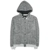 Rock Revival Unisex Button-up Hoodie In Charcoal In Pink
