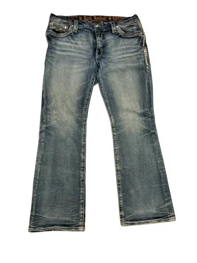 Rock Revival Women's Flare Jeans In Blue In Gray