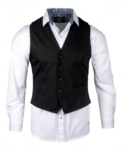 Rock Roll N Soul Unisex Flying Skull Vest In Black
