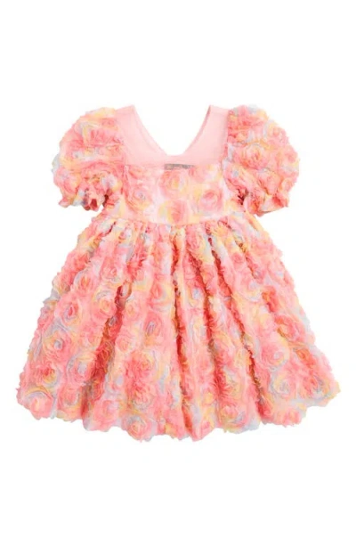 Rock Your Baby Kids' Pastel Roses Tulle Party Dress