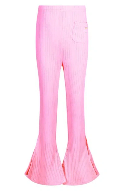 Rock Your Kid Kids' Disco Flare Leggings In Pink