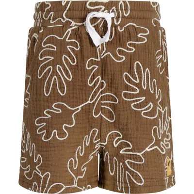 Rock Your Kid Kids' Everyday Textured Shorts In Brown