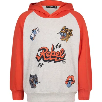 Rock Your Kid Kids' Graphic Raglan Hoodie In Multi