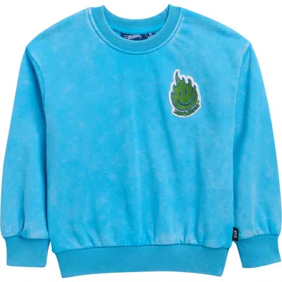 Rock Your Kid Kids' Hot Wheels Graphic Sweatshirt In Blue