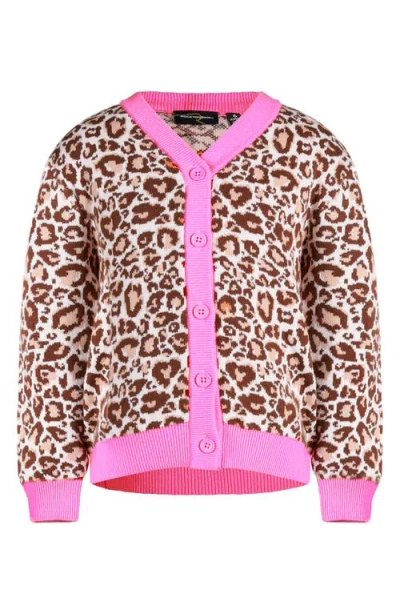 Rock Your Kid Kids' Kitty Cardigan In Brown