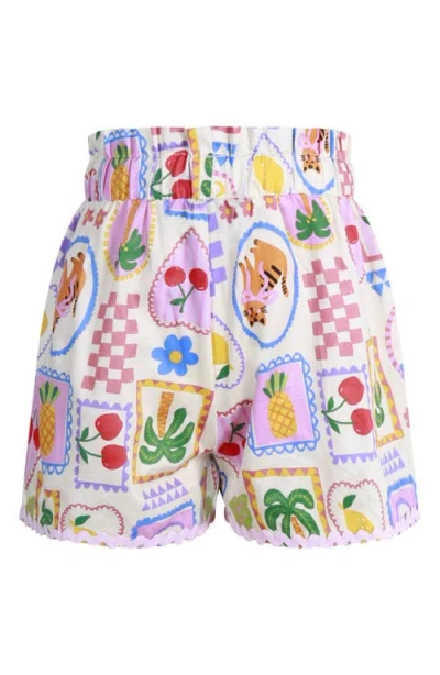 Rock Your Kid Kids' Mary Woven Shorts In White