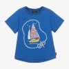 ROCK YOUR BABY BOYS BLUE COTTON YACHT T-SHIRT