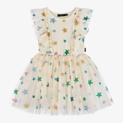 Rock Your Baby Babies' Girls Ivory Star Tulle Dress