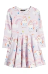 ROCK YOUR BABY KIDS' DREAMSCAPES LONG SLEEVE DRESS