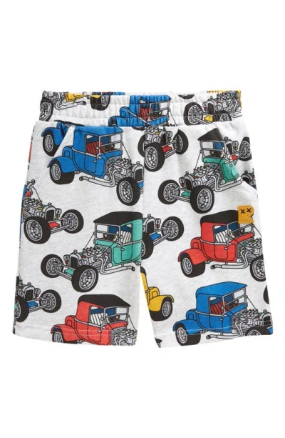 Rock Your Baby Kids' Hot Rod Sweat Shorts In Grey