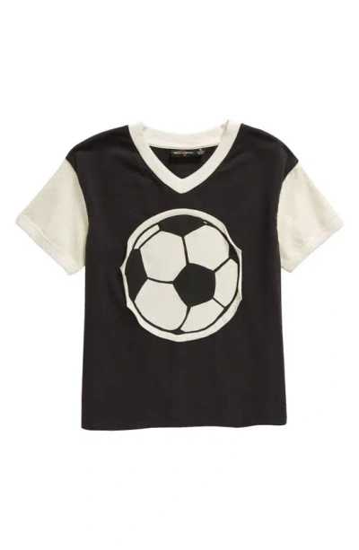 Rock Your Baby Kids' Scoring Goal T-shirt In Black