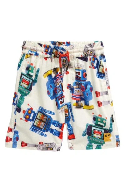 ROCK YOUR BABY ROCK YOUR BABY ROBOT MANIA COTTON DRAWSTRING SHORTS