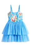 Rock Your Baby Kids' Darcy Sweetheart Tulle Sundress In Blue