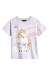 ROCK YOUR BABY UNICORN STRETCH COTTON GRAPHIC T-SHIRT