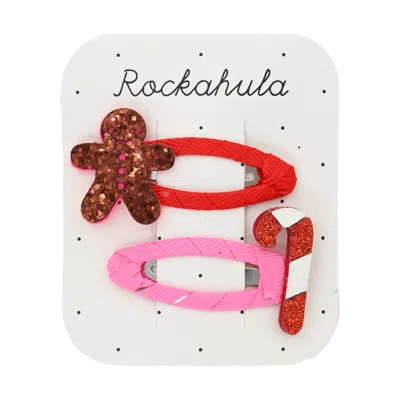Rockahula Gingerbread And Candy Cane Clips In White