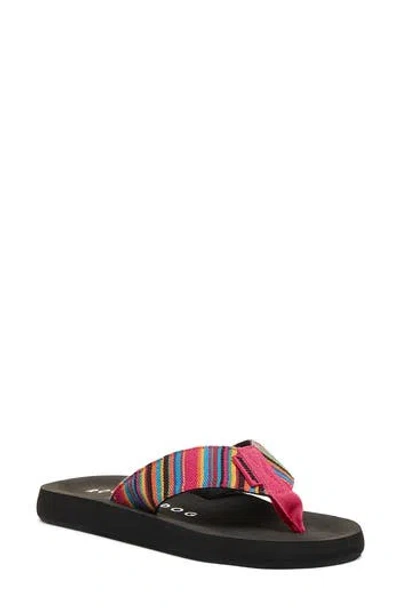 Rocket Dog Adios Flip Flop In Pink Multi