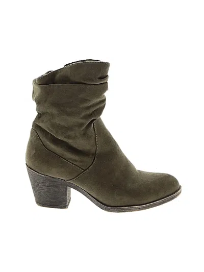 Pre-owned Rocket Dog Ankle Boots In Green