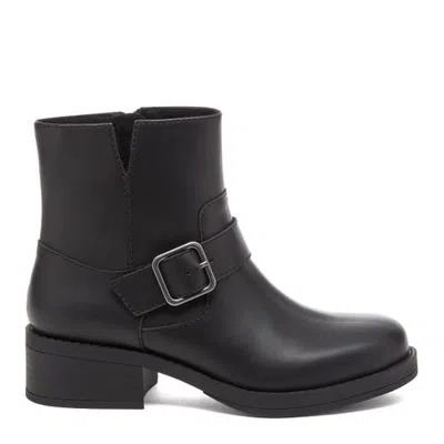 Rocket Dog Freddie Faux Leather Belted Moto Boots In Multi