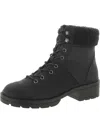 ROCKET DOG ICY WOMENS FAUX LEATHER BLOCK HEEL COMBAT & LACE-UP BOOTS