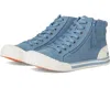Rocket Dog Jazzinhi Sneakers Women's Blue Denim Side Zipper Shoes Rhs5848 In Blue