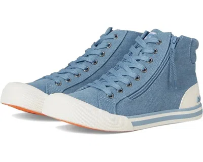 Rocket Dog Jazzinhi Sneakers Women's Blue Denim Side Zipper Shoes Rhs5848