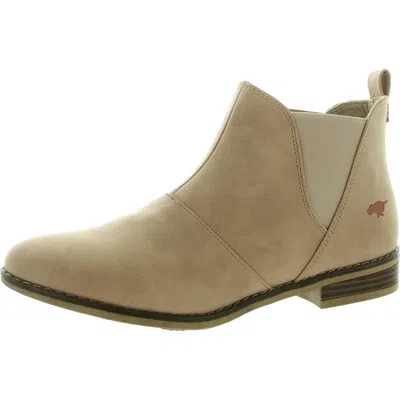 Rocket Dog Maylon Womens Faux Leather Booties Chelsea Boots In Brown
