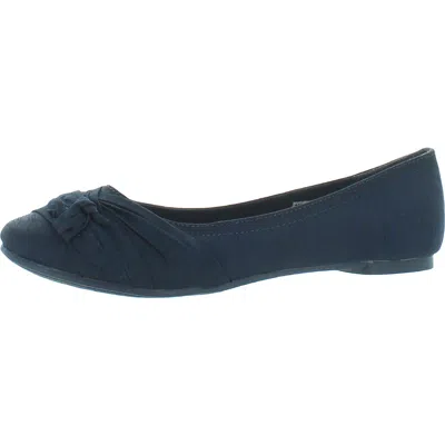 Rocket Dog Memories Womens Knotted Silk Ballet Flats In Blue