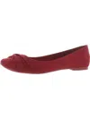 Rocket Dog Myrna Womens Silk Knot Front Ballet Flats In Burgundy