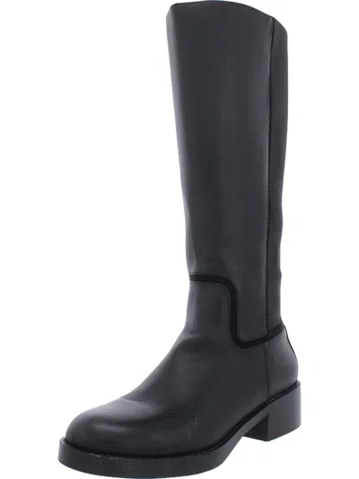 Rocket Dog Palomino Womens Faux Leather Tall Knee-high Boots In Black