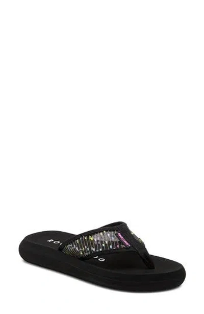 Rocket Dog Spotlight 2 Confetti Flip Flop In Black Multi