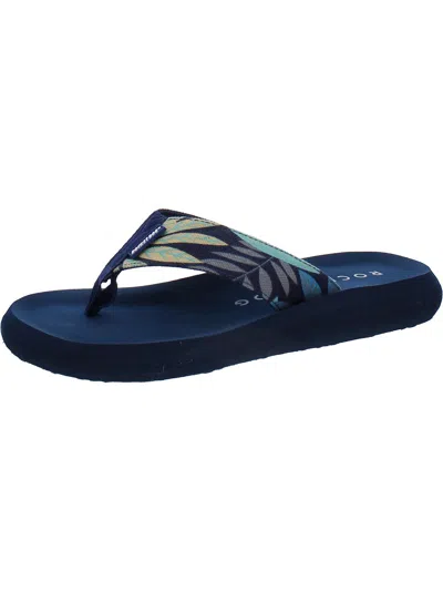 Rocket Dog Spotlight 2 Womens Cotton Floral Print Flip-flops In Multi