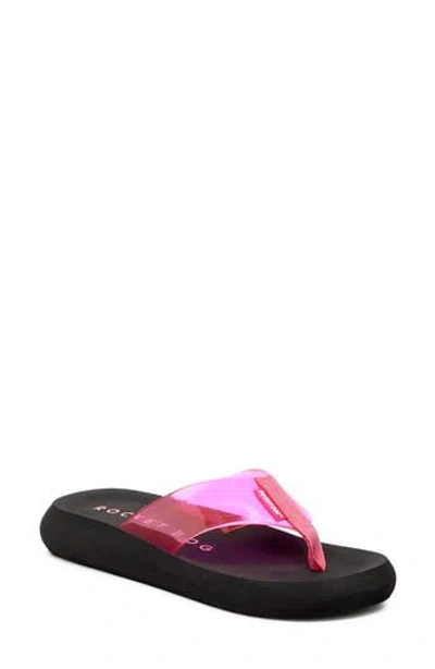 Rocket Dog Sunset Flip Flop In Hot Pink