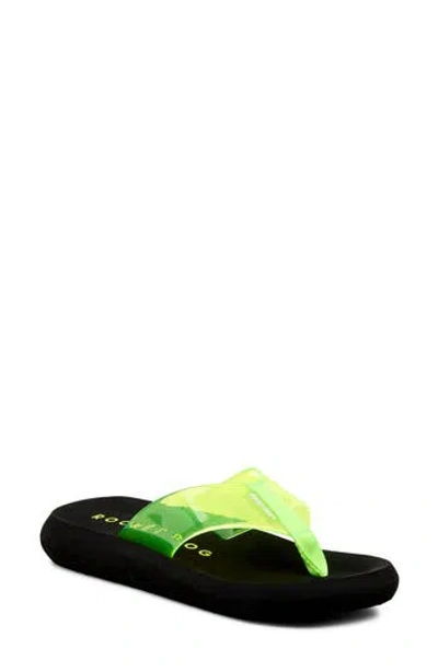 Rocket Dog Sunset Flip Flop In Neon Green