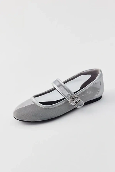 Rocket Dog Uo Exclusive Emma Mesh Ballet Flat In Silver, Women's At Urban Outfitters