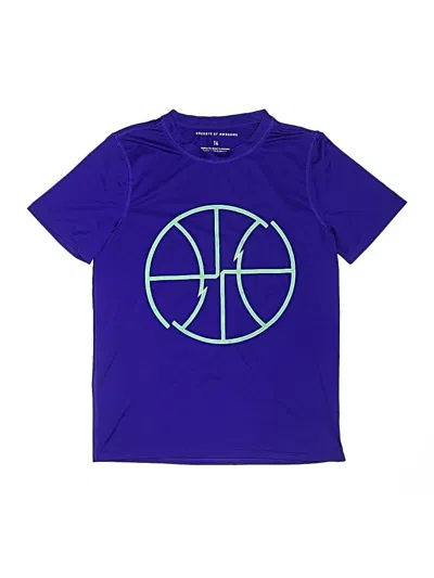 Pre-owned Rockets Of Awesome Kids' Active T-shirt In Purple