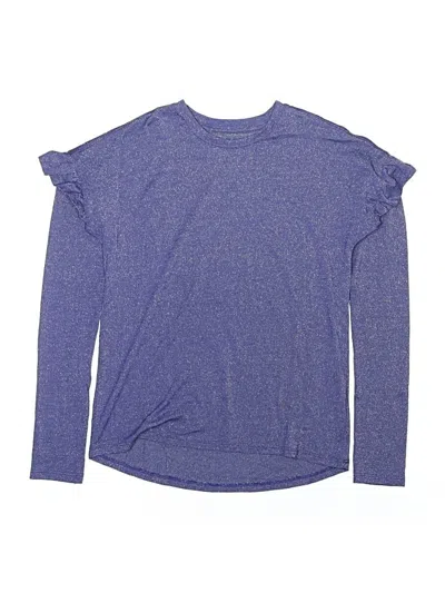 Pre-owned Rockets Of Awesome Kids' Long Sleeve T-shirt In Blue