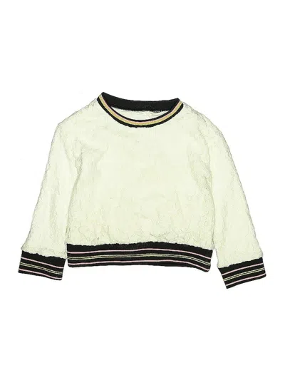 Pre-owned Rockets Of Awesome Kids' Long Sleeve Top Yellow Crew Neck Tops In Multi