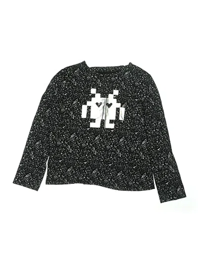 Pre-owned Rockets Of Awesome Kids' Long Sleeve T-shirt In Black
