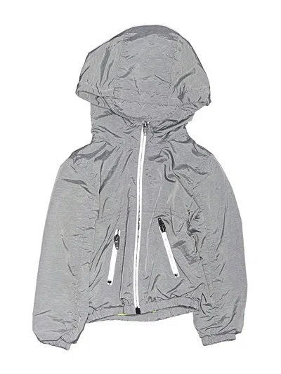 Pre-owned Rockets Of Awesome Kids' Windbreaker Jacket In Gray
