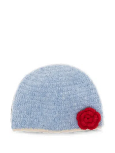 Rockfish Flower-patch Beanie Hat In Blue