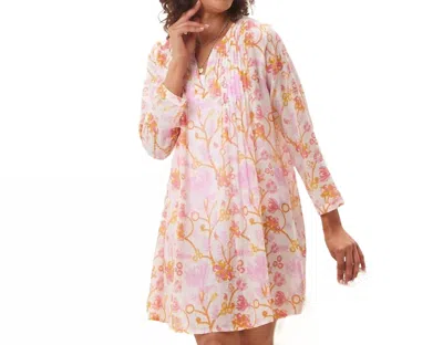 Rockflowerpaper Pintuck Beach Cover Up In Pink