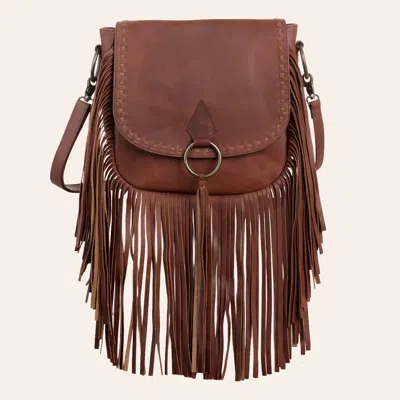 Rockin' C Brown Fringe Messenger Bag