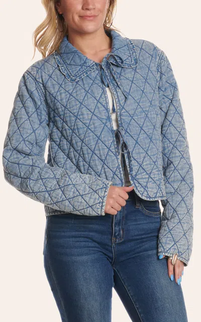 Rockin' C Women's Blue Quilted Denim Jacket