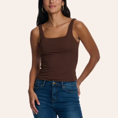 Rockin' C Women's Brown Square Neck Tank Top